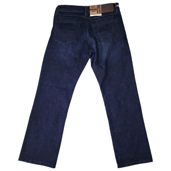 Bondi - Axel Men's Slim Boot Cut Stretch Comfort Button & Zip Closure Denim Jean - Picture 2 of 2